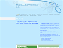 Tablet Screenshot of medicalexamsdirect.com